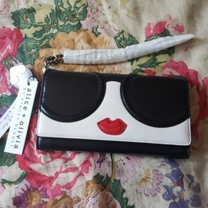 Alice and Olivia wristlet phone holder/ wallet